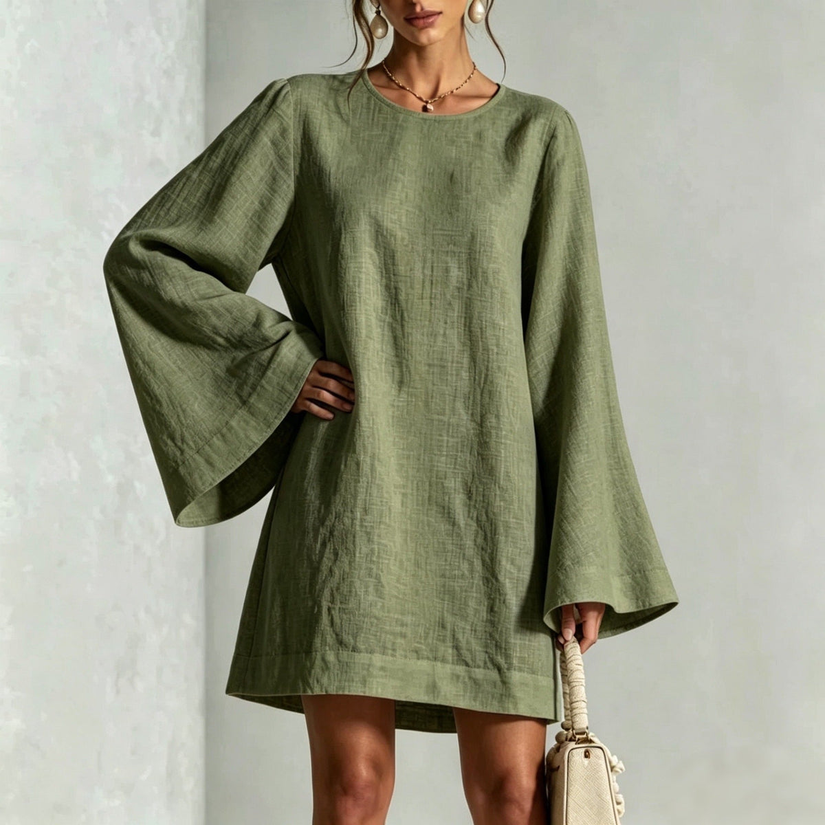 Stylish Casual Round-neck Elegant Dress For Women