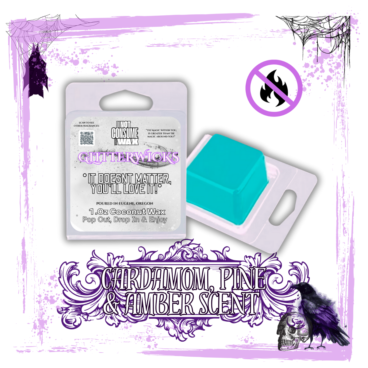 I am Coming … HOME : Cardamom, Pine & Amber Scented Wax Melt