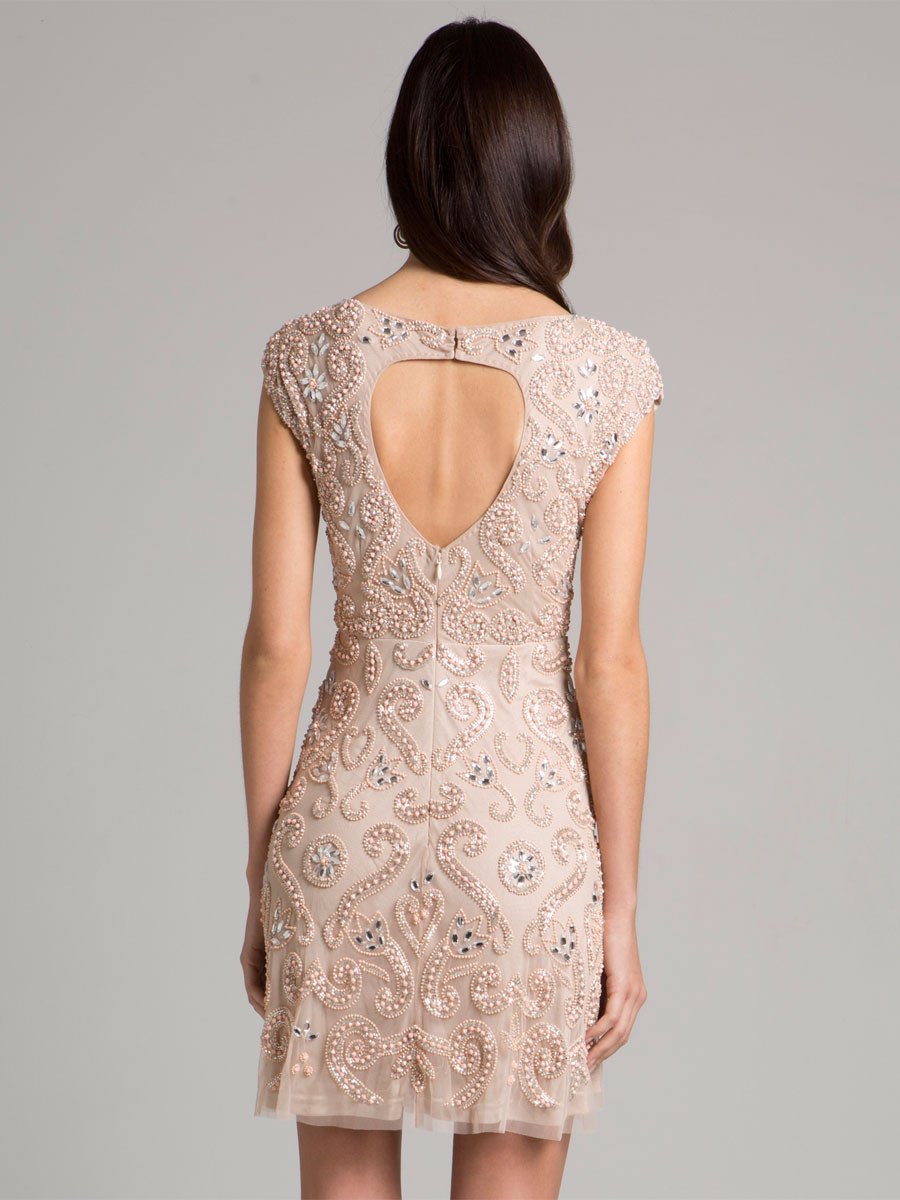 Lara 33404 - Kurzes Kleid in Nude