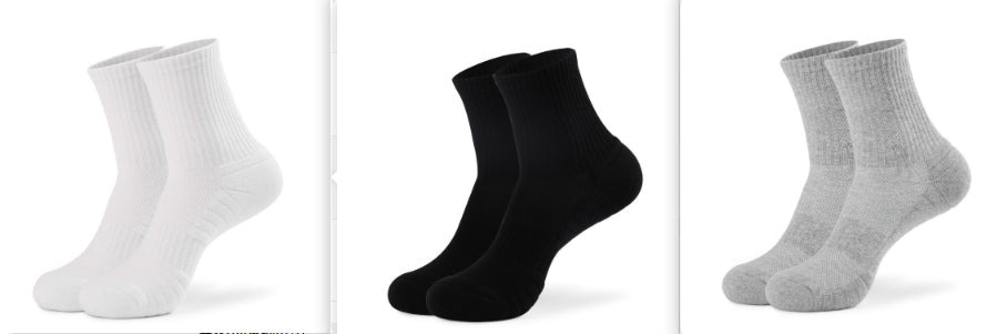 Pure Cotton Sports Socks With A Thickened Towelbacked SoleMens Basketball Style