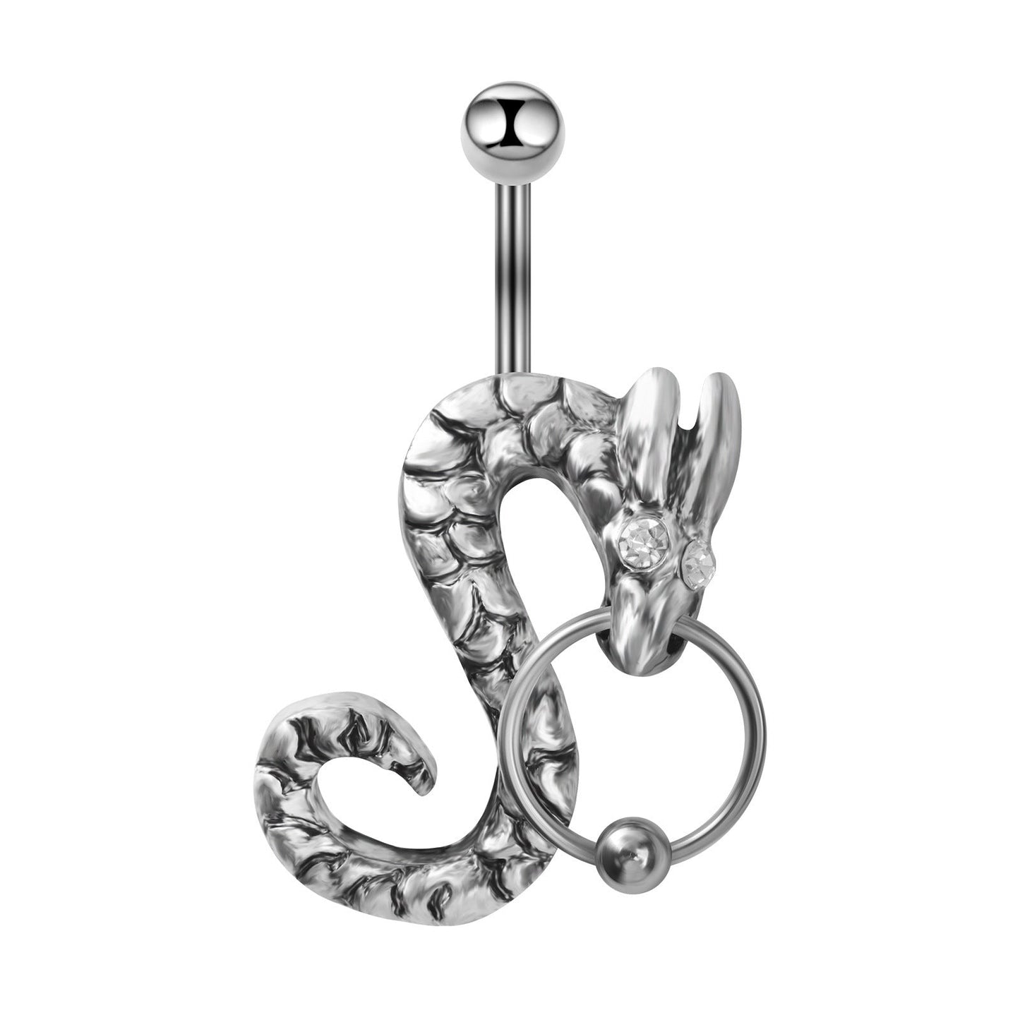 Stainless Steel Creative Animal Belly Button Ring