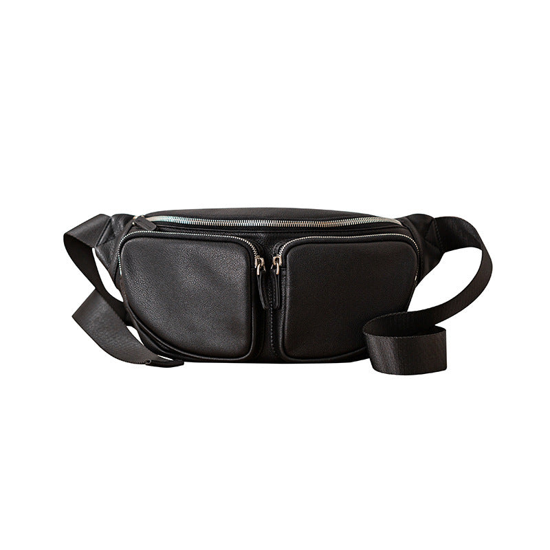 Leather Crossbody Bag Motorcycle Bag Sports Mens Bag
