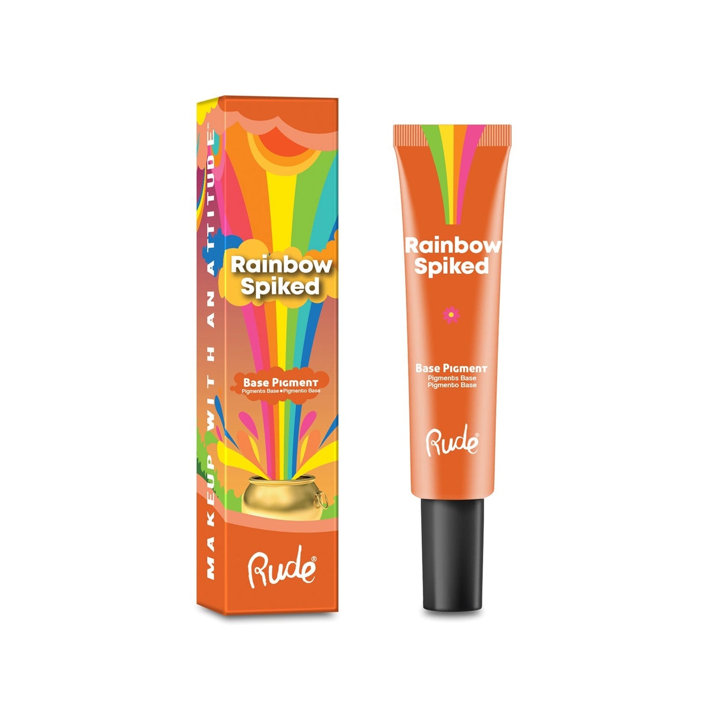 RUDE Rainbow Spiked Vibrant Colors Base Pigment – Orange