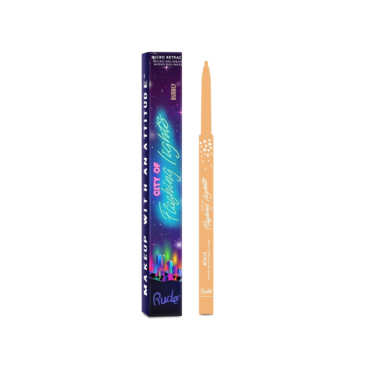 RUDE City of Flashing Lights Crayon Rétractable Micro - Bubbly