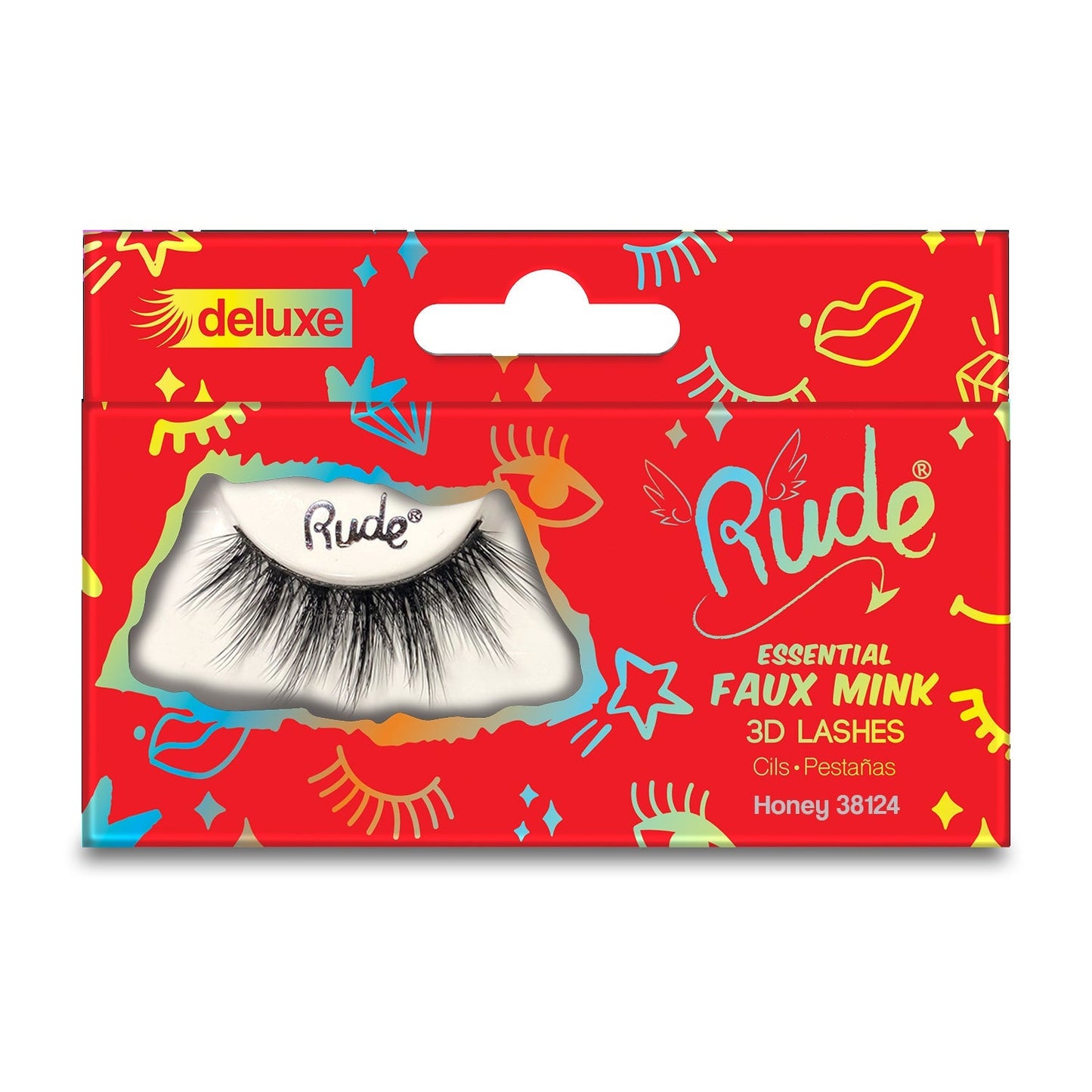 RUDE Essential Faux Mink Deluxe 3D Wimpern – Honey