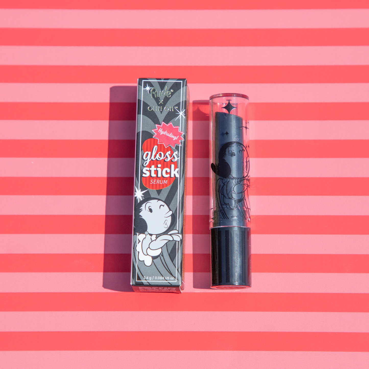 RUDE Olive Oyl Gloss Stick Serum - Doux et Audacieux