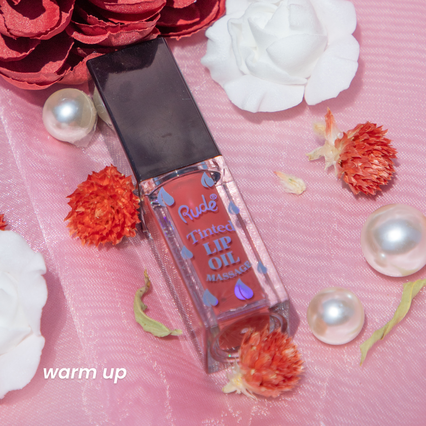 RUDE Lip Oil Massage Getönter & Aufpolsternder Lippenöl – Warm-Up