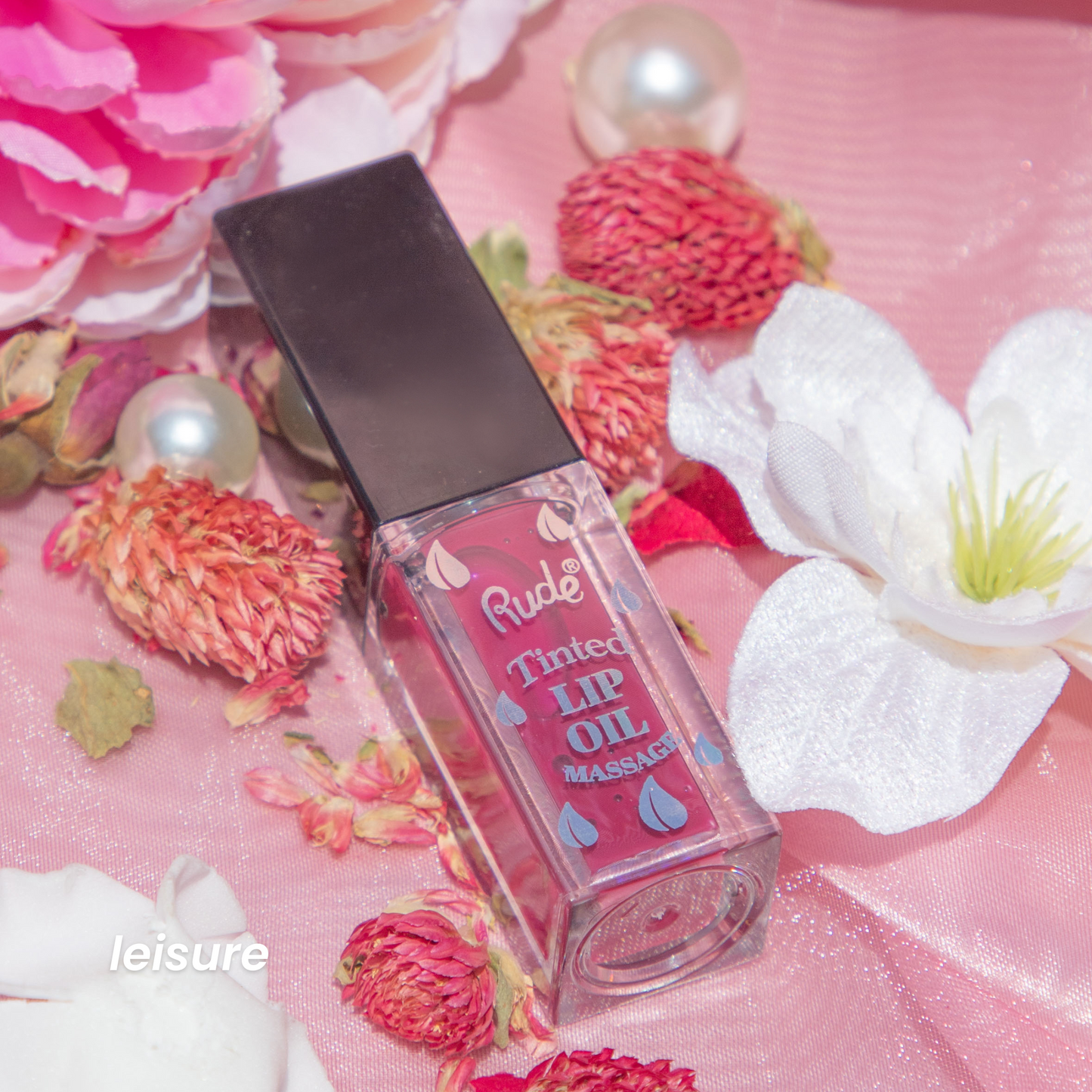 Huile à lèvres teintée et repulpante RUDE Lip Oil Massage - Détente