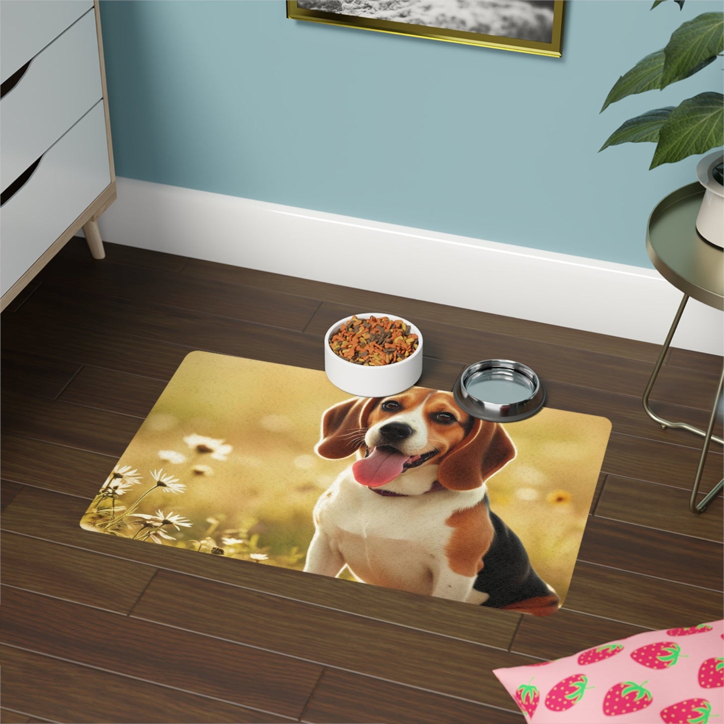 Tapis antidérapant pour animaux de compagnie – Tapis d'alimentation étanche pour chiens