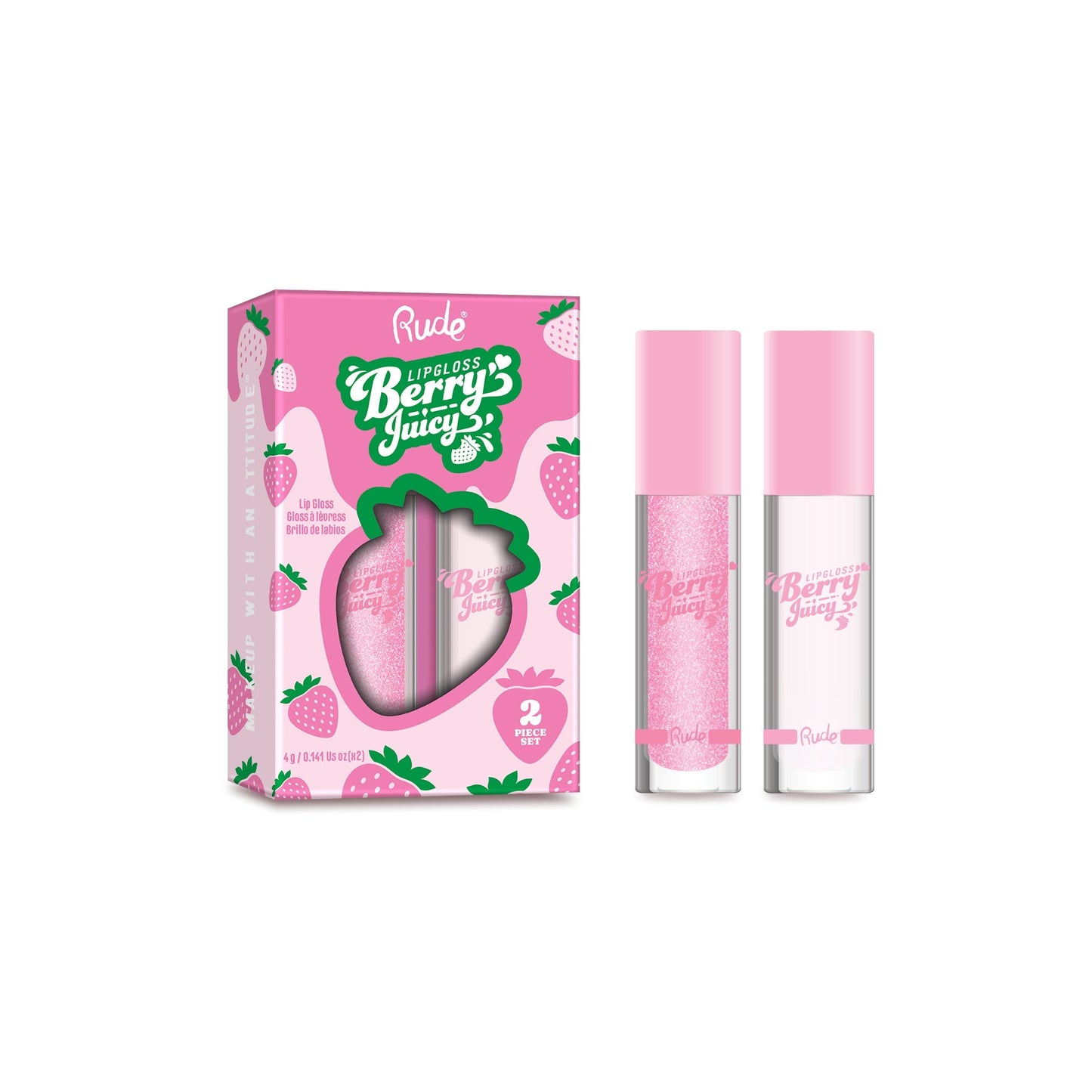 Duo de brillants à lèvres juteux RUDE Berry - Flirty / Pure