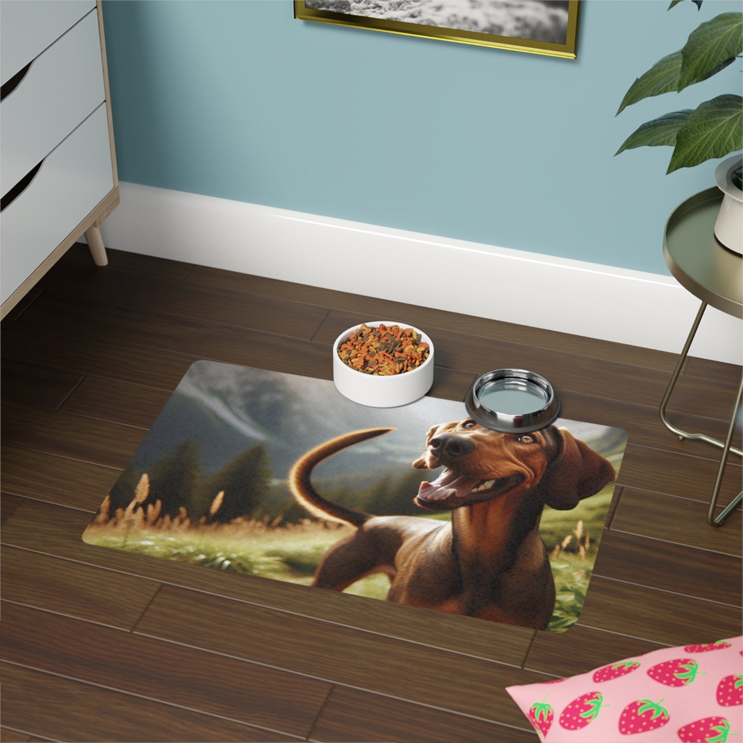 Tapis antidérapant pour animaux de compagnie – Tapis d'alimentation étanche pour chiens