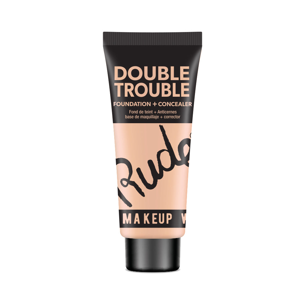 RUDE Double Trouble Foundation + Concealer - Ivory 03 - ThisandThatShoppe