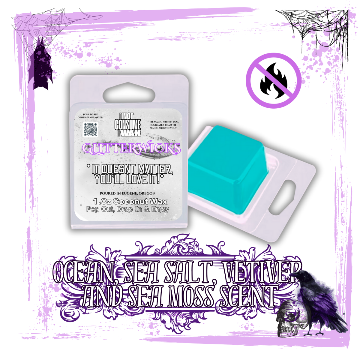 Beach Please : Ocean, Sea Salt, Vetiver & Sea Moss Scented Wax Melt