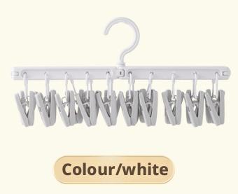 Retractable folding sock clip-coffee color-1 piece