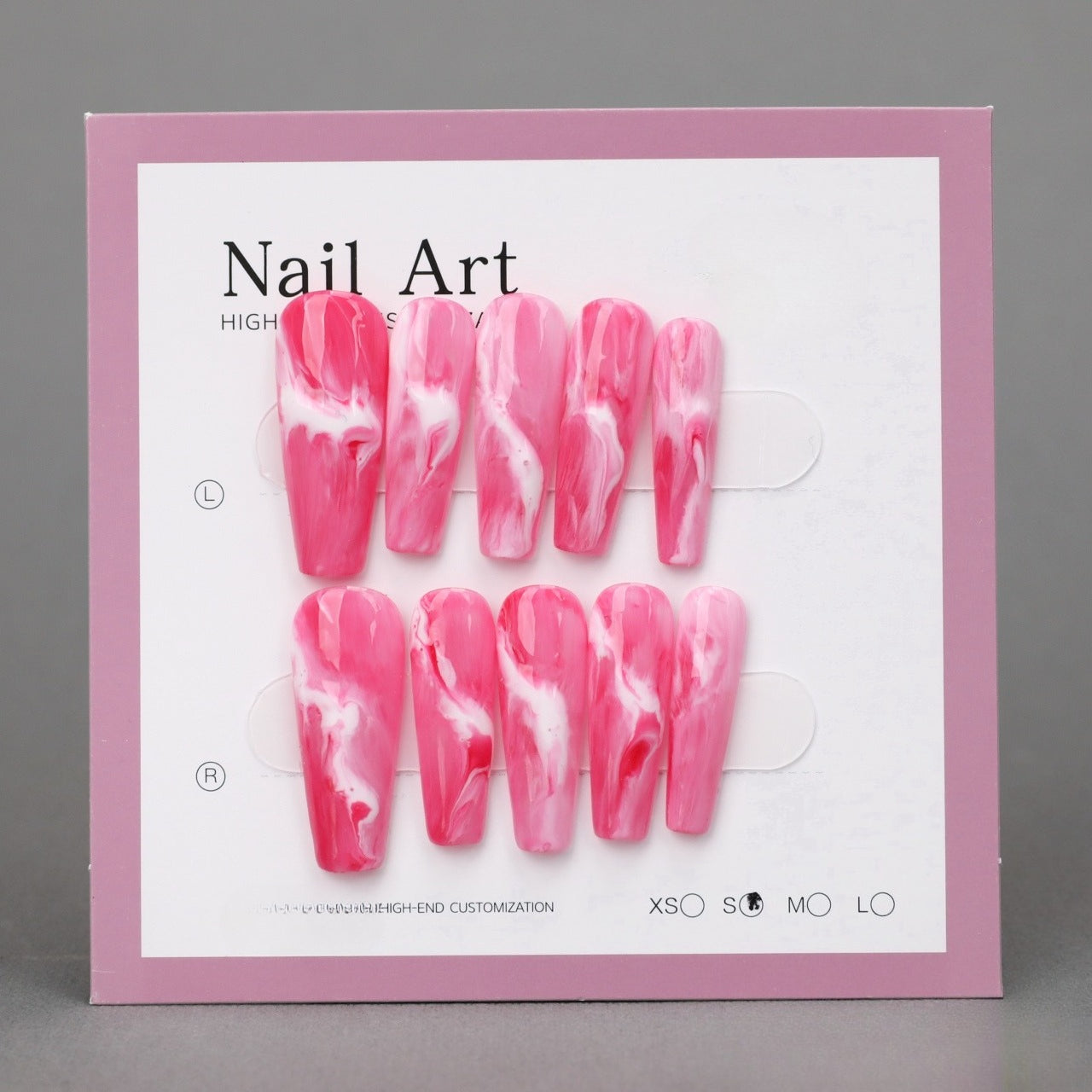Hot Pink Coffin Nail Art Ideas BMQH3743