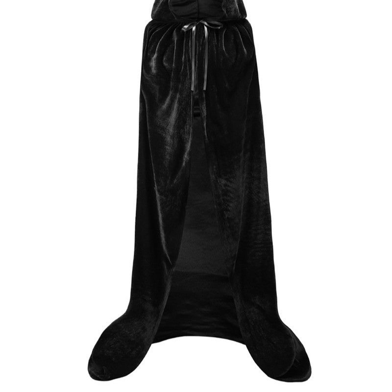 Velvet Thin Black Halloween Cape Cloak