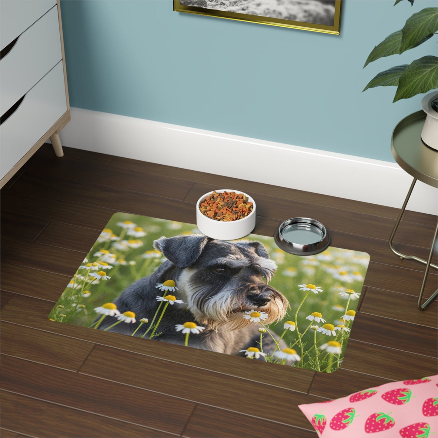 Tapis antidérapant pour animaux de compagnie – Tapis d'alimentation étanche pour chiens
