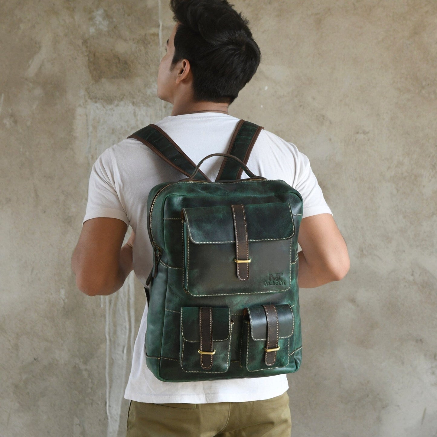 Greenfield Lederrucksack