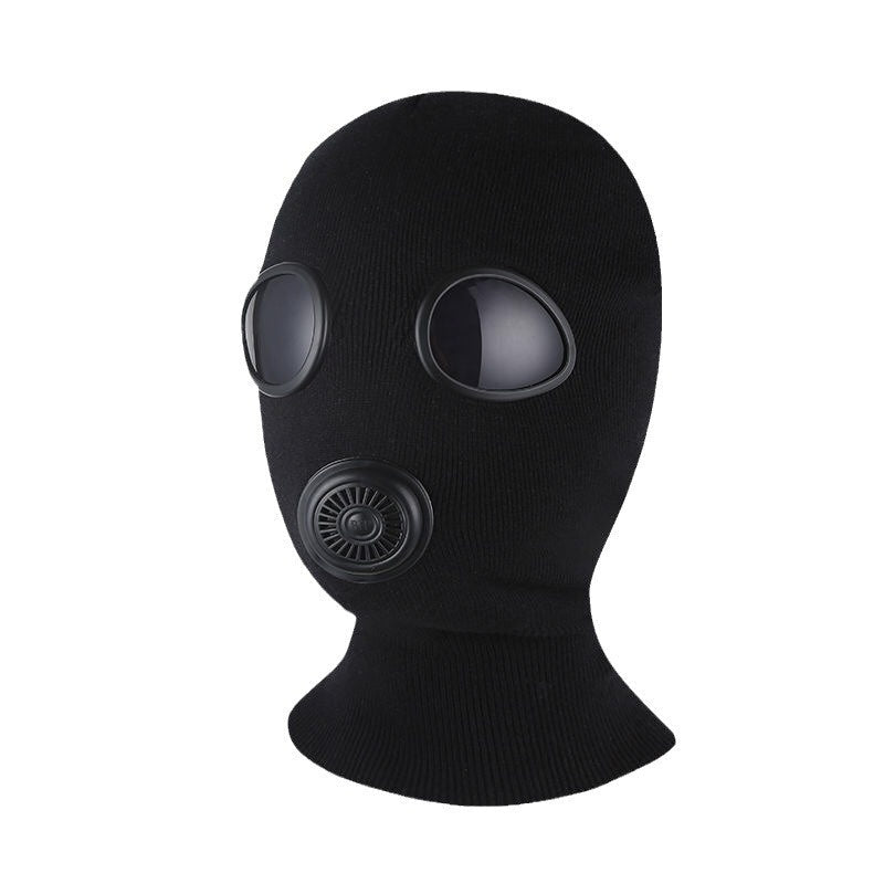 Creative Funny Hat Riding Fleece-lined Neck Protection Glasses Pullover Mask
