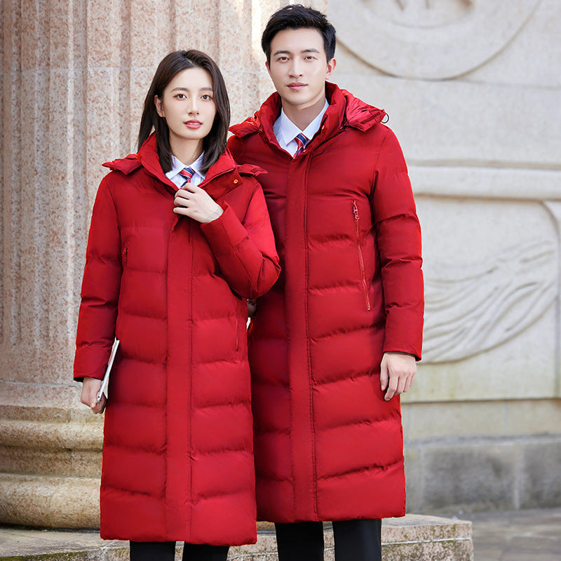 Mens Long Thick Winter Cotton Coat
