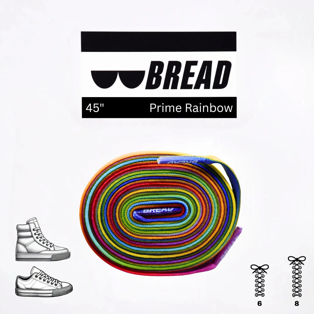 Prime RainbowClothing AccessoriesBread Laces are elastic shoelaces that stay secure with one tie, making shoes easy to slip on and go.