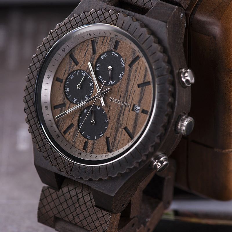Unisex Sporty Wooden Watch