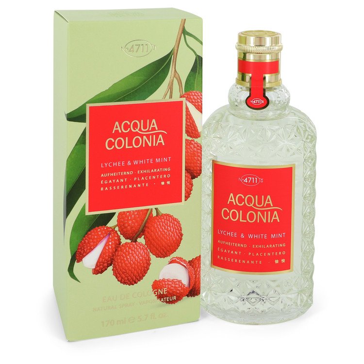 4711 Acqua Colonia Lychee & White Mint by 4711 Eau De Cologne Spray (unisex) 170 ml für Damen