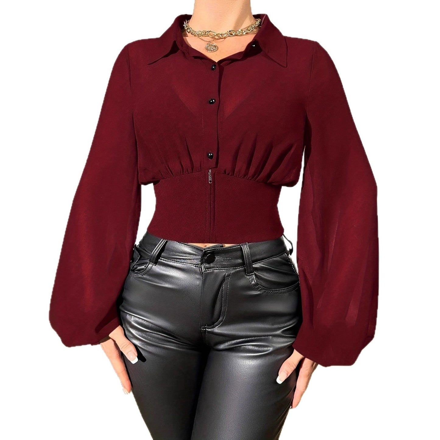 New Stylish Elegant And Minimalist Everyday Casual Womens Shirt