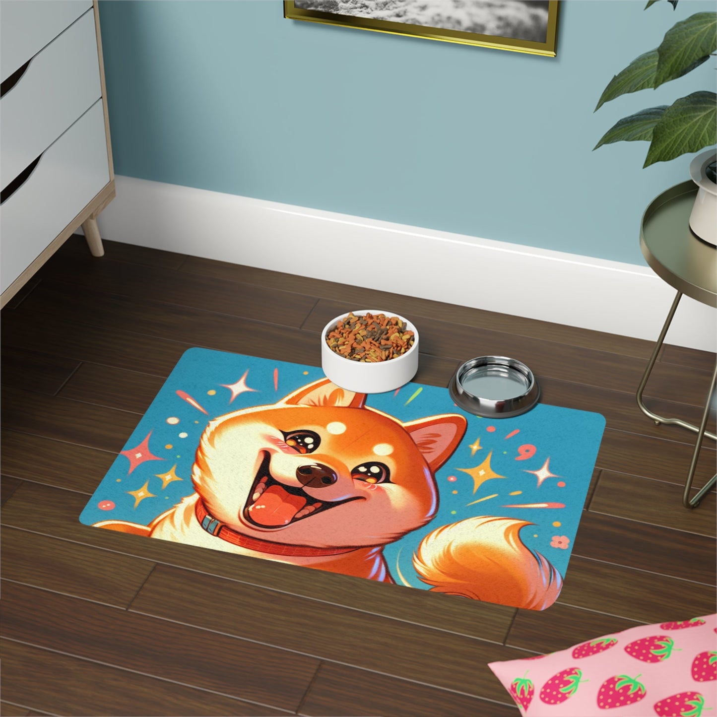 Tapis antidérapant pour animaux de compagnie – Tapis d'alimentation étanche pour chiens