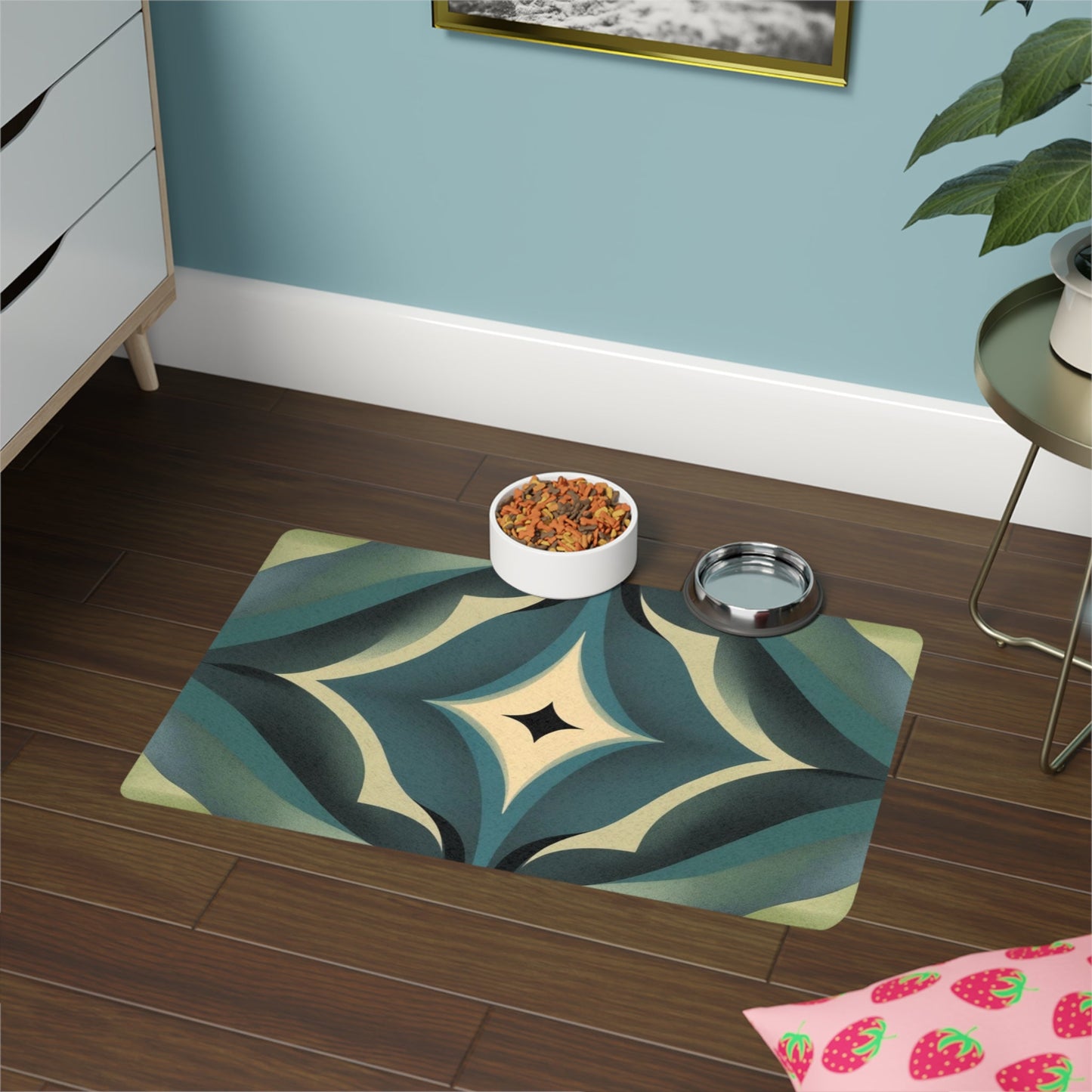 Tapis antidérapant pour animaux de compagnie – Tapis d'alimentation étanche pour chiens