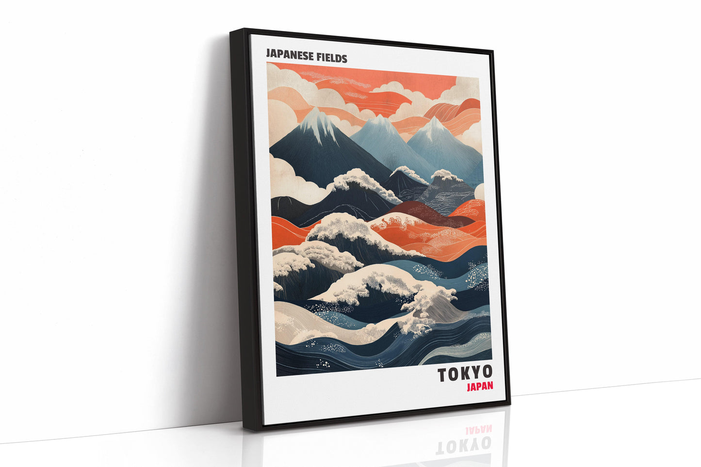 Champs japonais – Harmonie entre montagne et vague