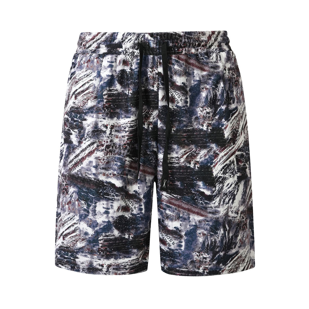 Mens Jacquard Casual Loose-fit Shorts
