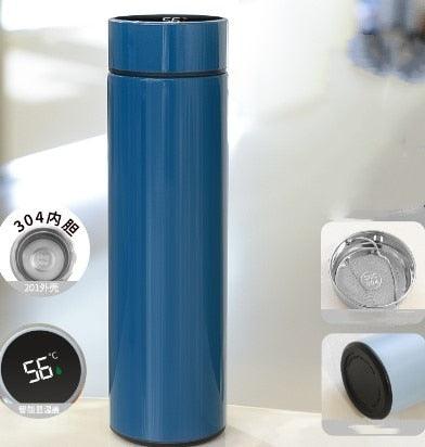 500ml Stainless Steel Intelligent Insulation Water Bottle Vacuum Bottle Insulation Touch Intelligent Temperature Display Intelligent Touch Display Temperature 304 Stainless Steel Thermos Water Bottle