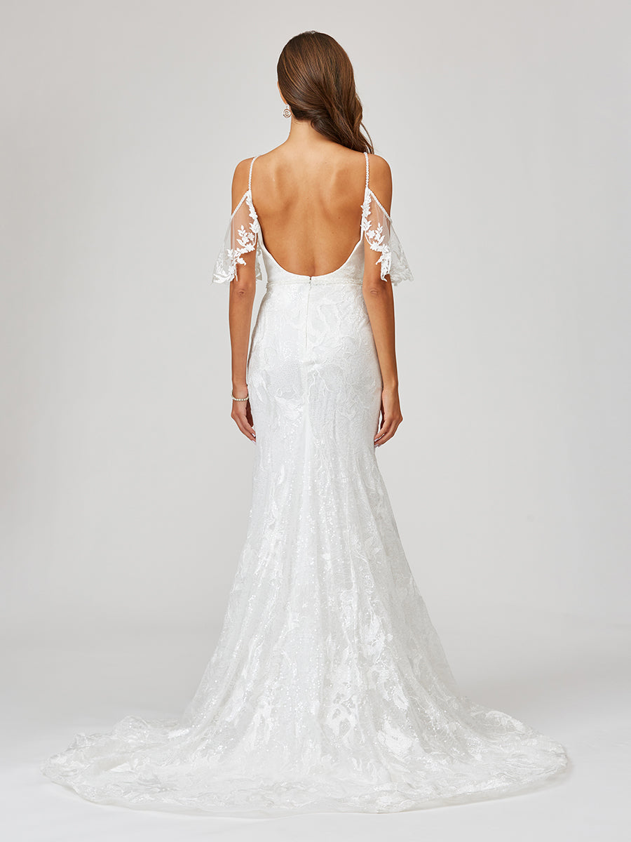 Lara 51037 - Meerjungfrauen-Brautkleid aus Spitze - OUTLET