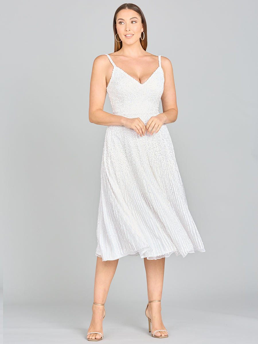 Robe midi Lara Gemma ornée de perles
