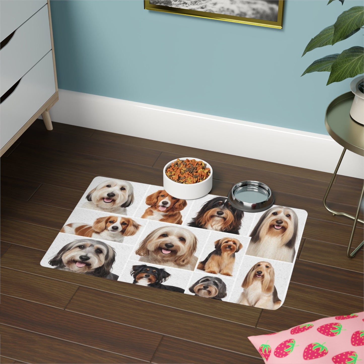 Tapis antidérapant pour animaux de compagnie – Tapis d'alimentation étanche pour chiens