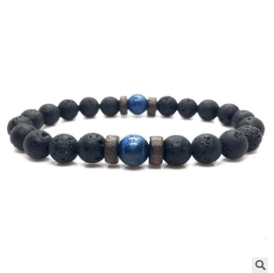Epic Legendary Volcanic Stone Bracelet For Men And Women Lava Stone Stretch Yoga Bead Bracelet
