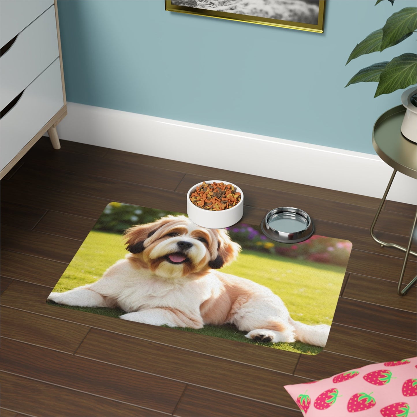 Tapis antidérapant pour animaux de compagnie – Tapis d'alimentation étanche pour chiens