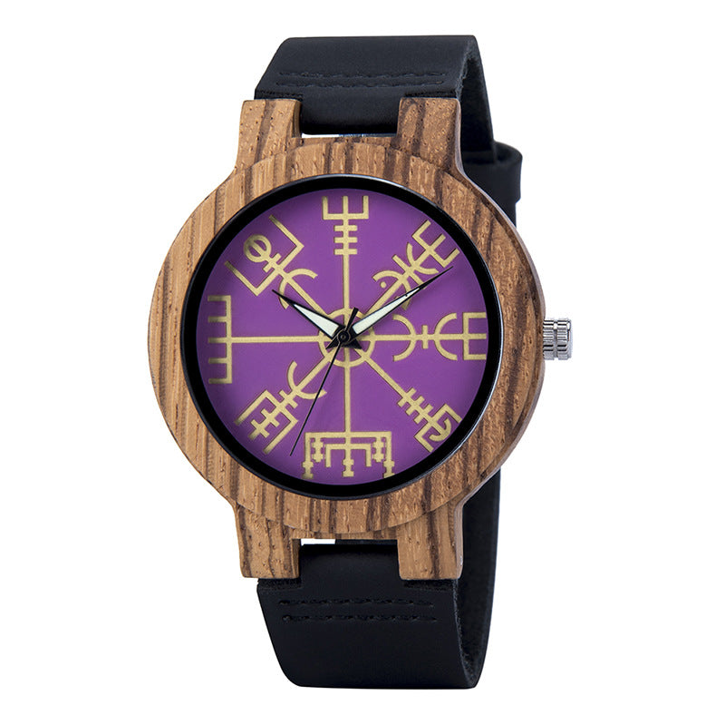 T84 Wooden Quartz Decorative Watch