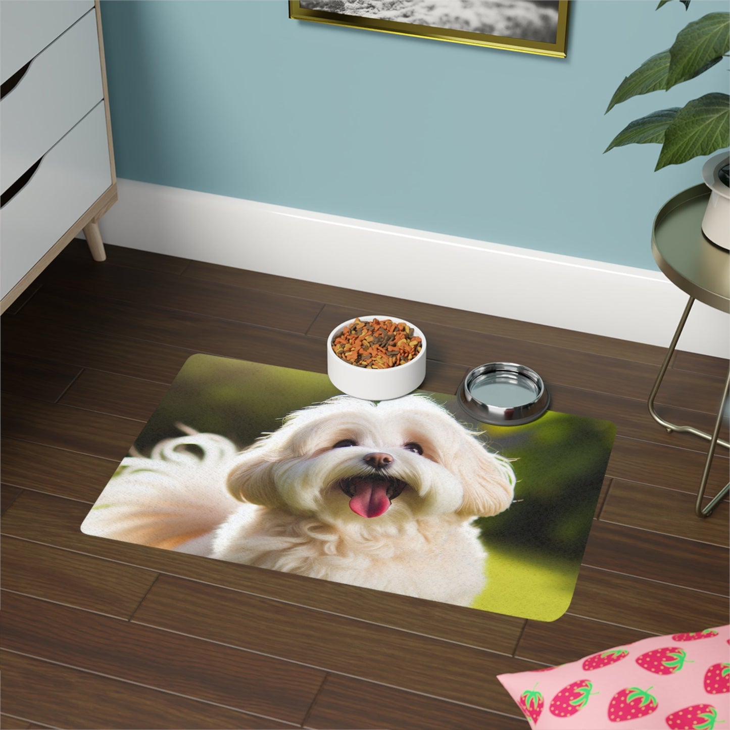 Tapis antidérapant pour animaux de compagnie – Tapis d'alimentation étanche pour chiens