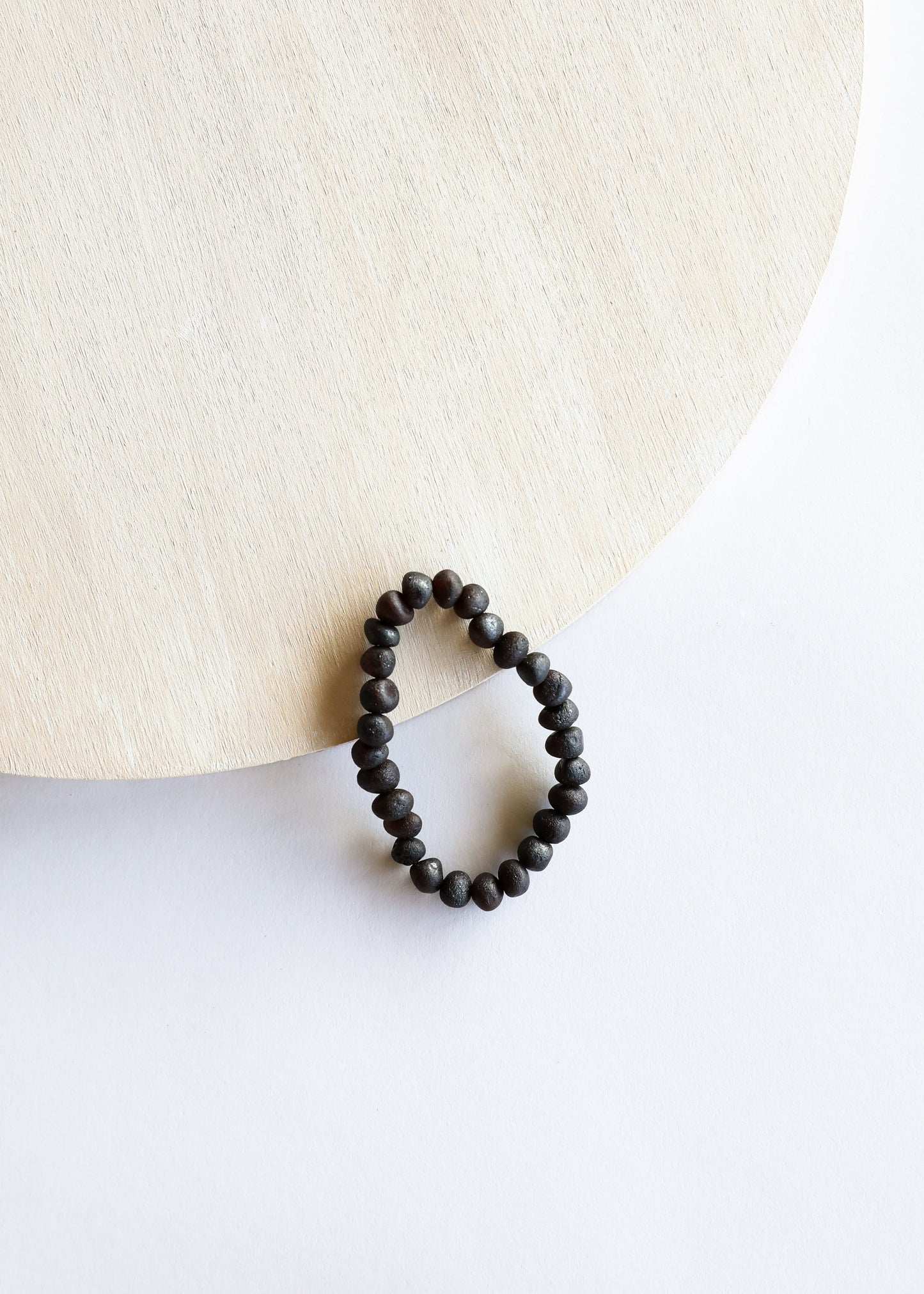 Ambre brut de la mer Baltique noire || Ensemble de bracelets