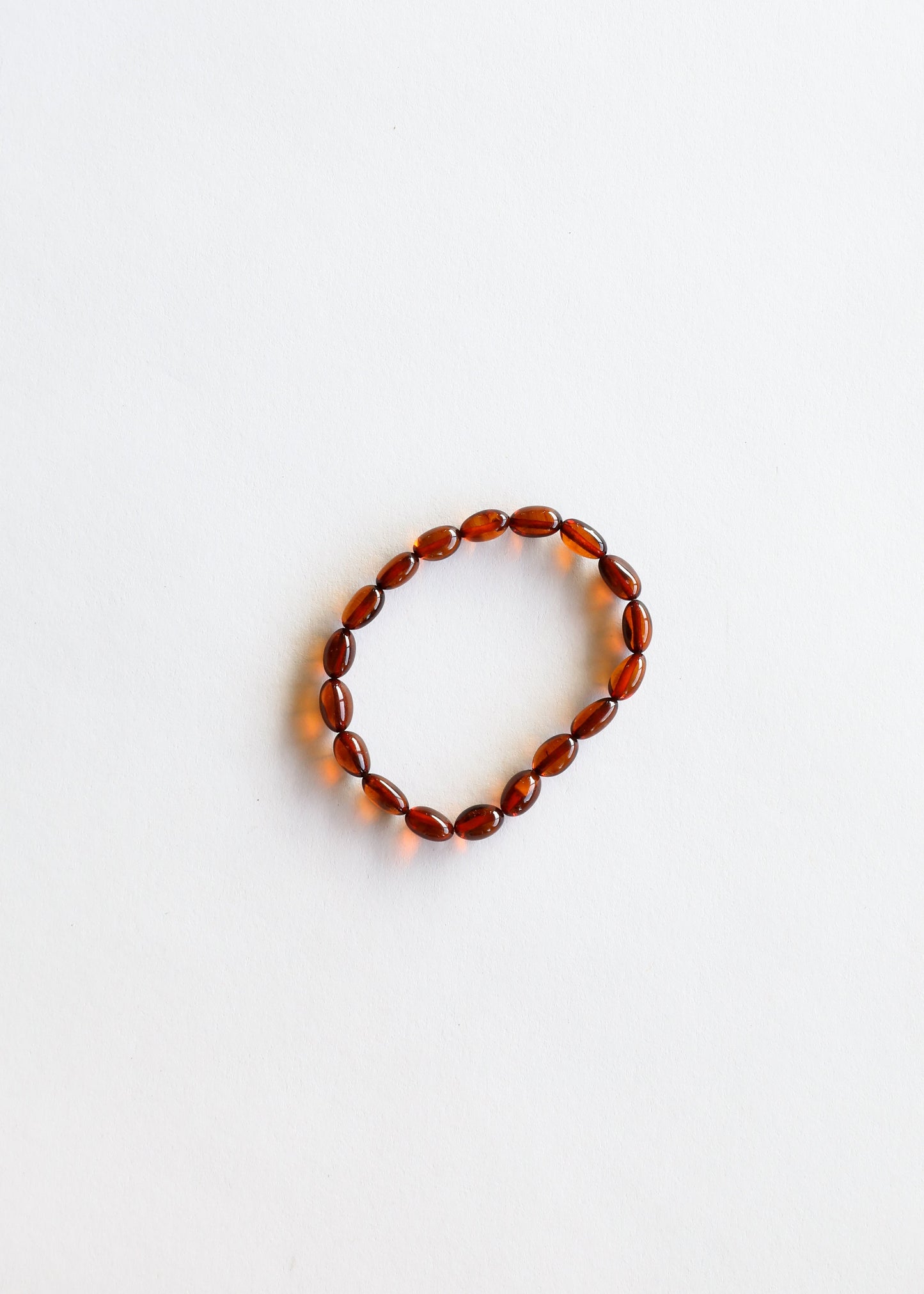 Poliertes Cognac-Bernstein || Klassisch || Armband oder Fußkette