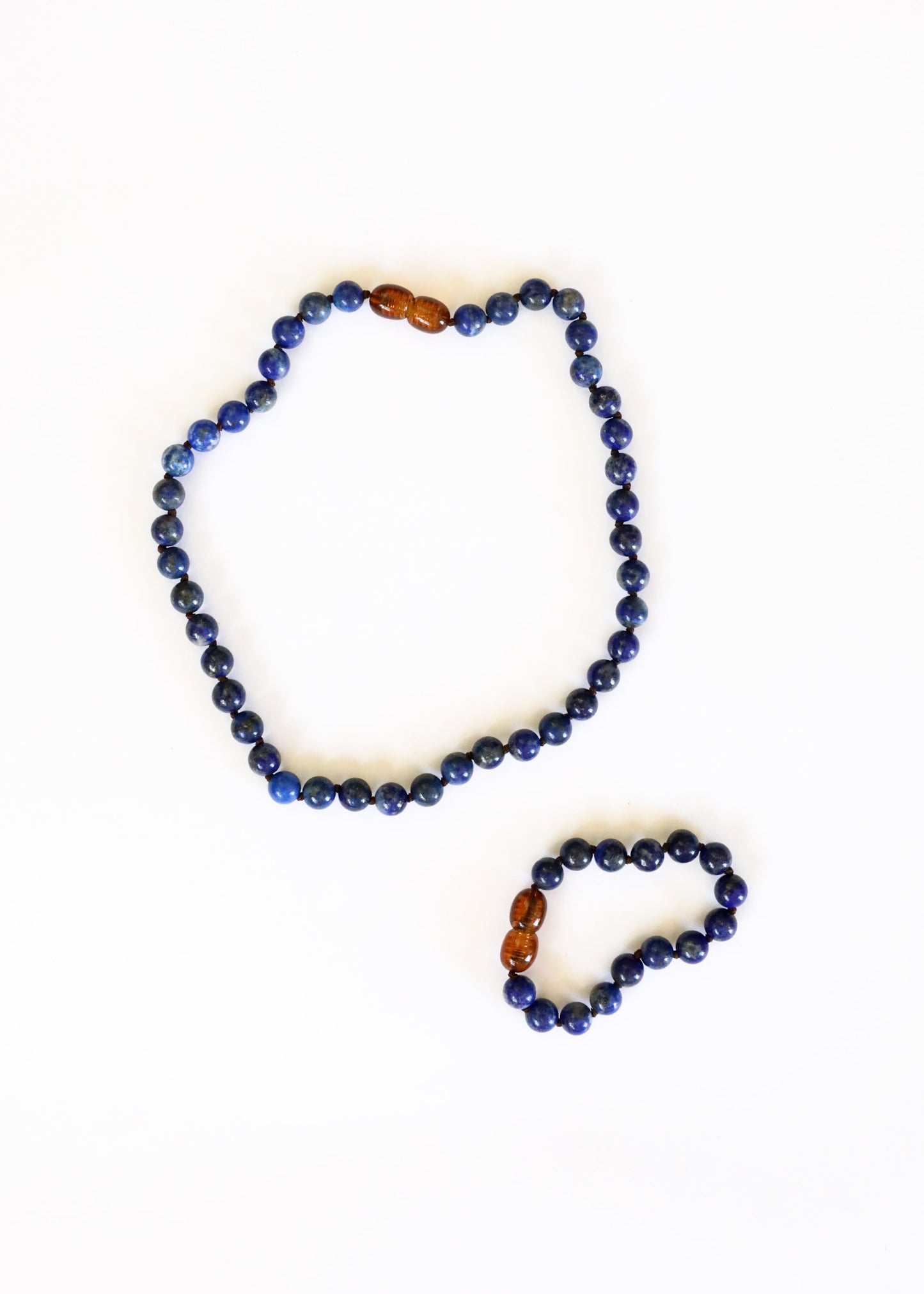 Pierre précieuse pure + Lapis || Bracelet de cheville ou bracelet