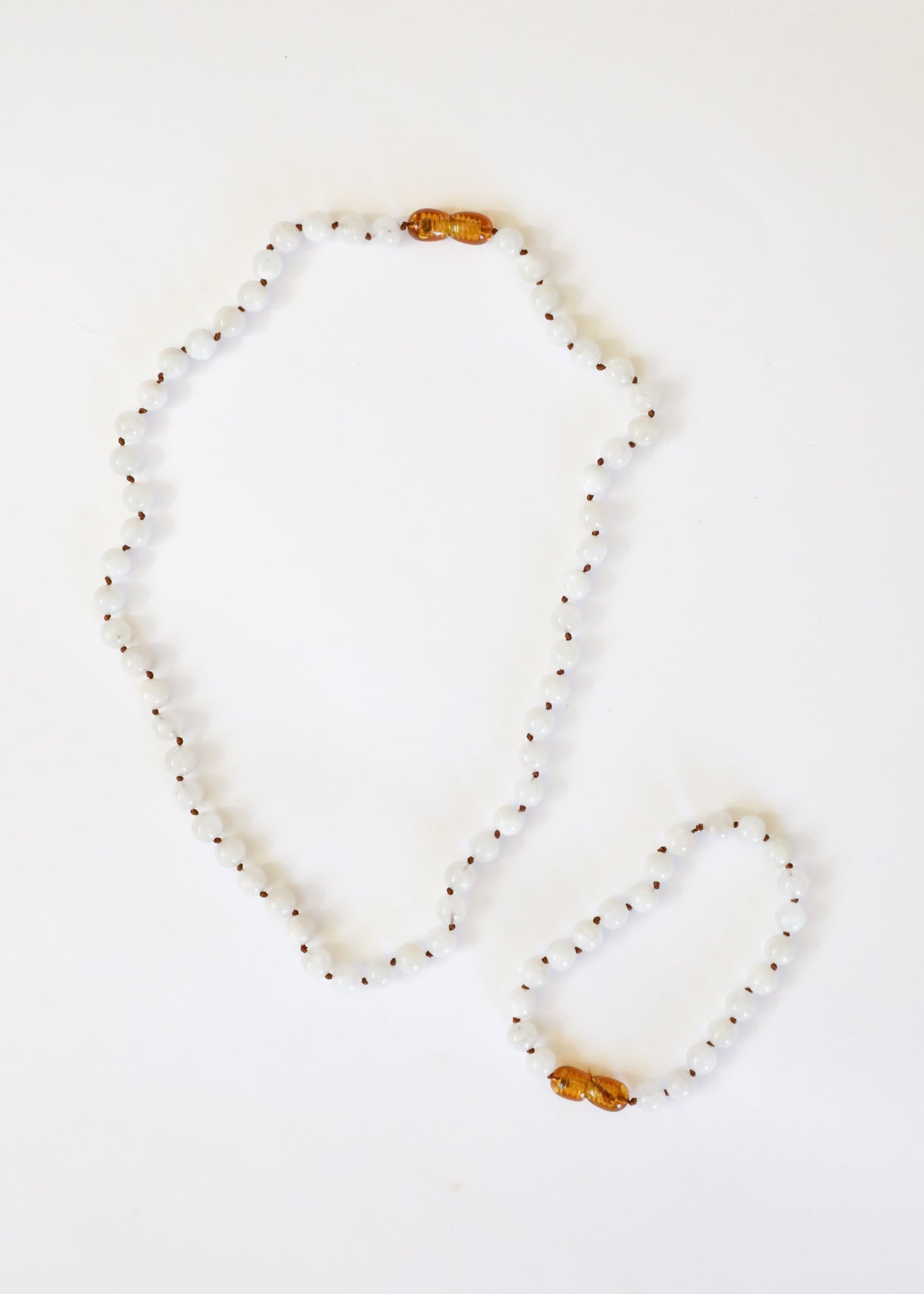Pierre précieuse pure + Pierre de lune || Collier