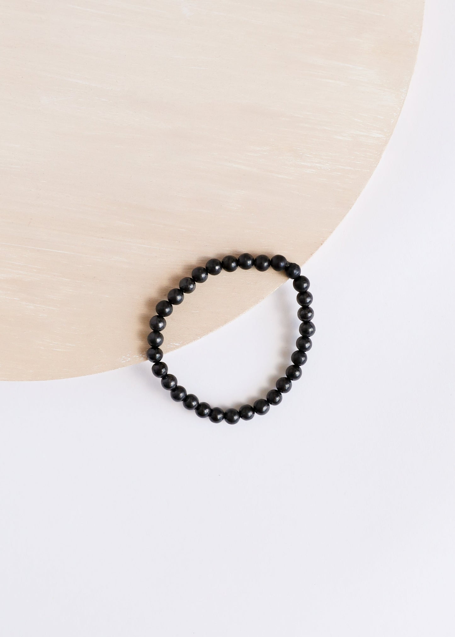 Shungite naturelle || Bracelet extensible pour adulte