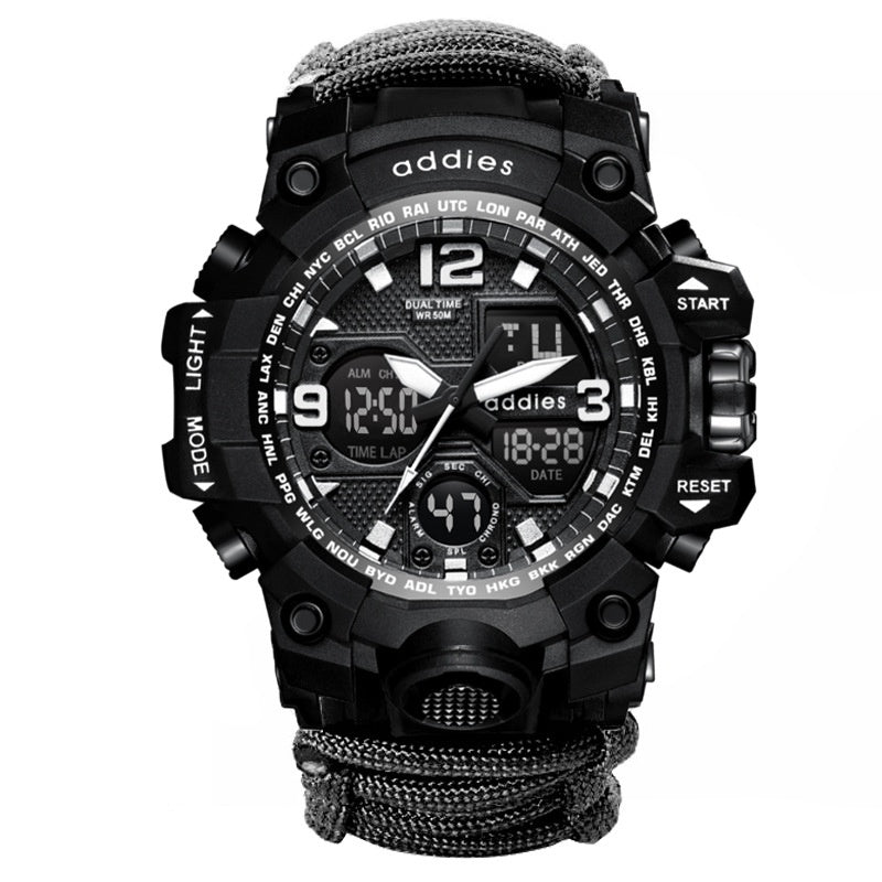 Military Survival Men Watch With Compass/whistle /scraper/Waterproof 30M Outdoor Men Sports G Style -Shock Watch Relogio Masculino