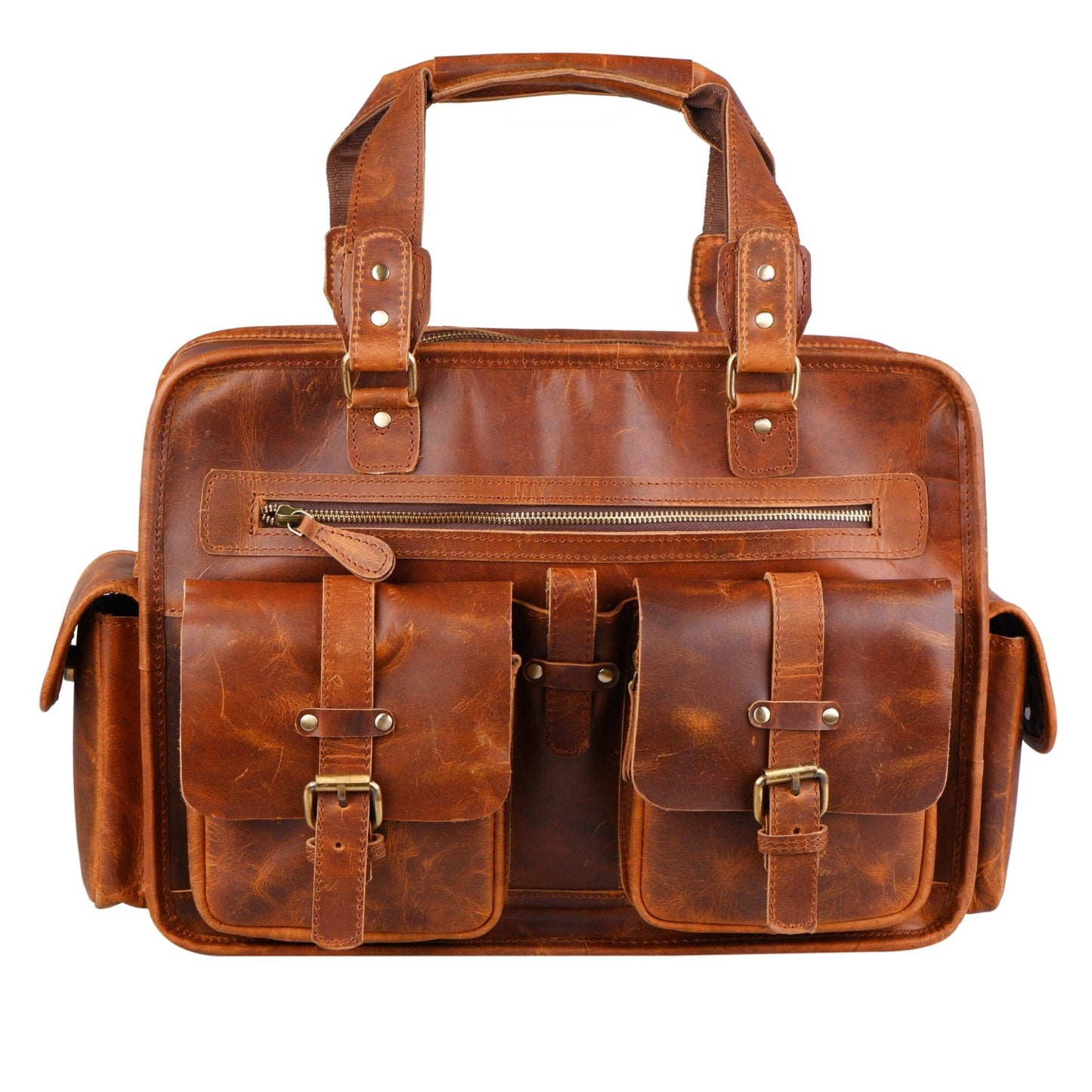 Dryden Buffalo Briefcase - ThisandThatShoppe