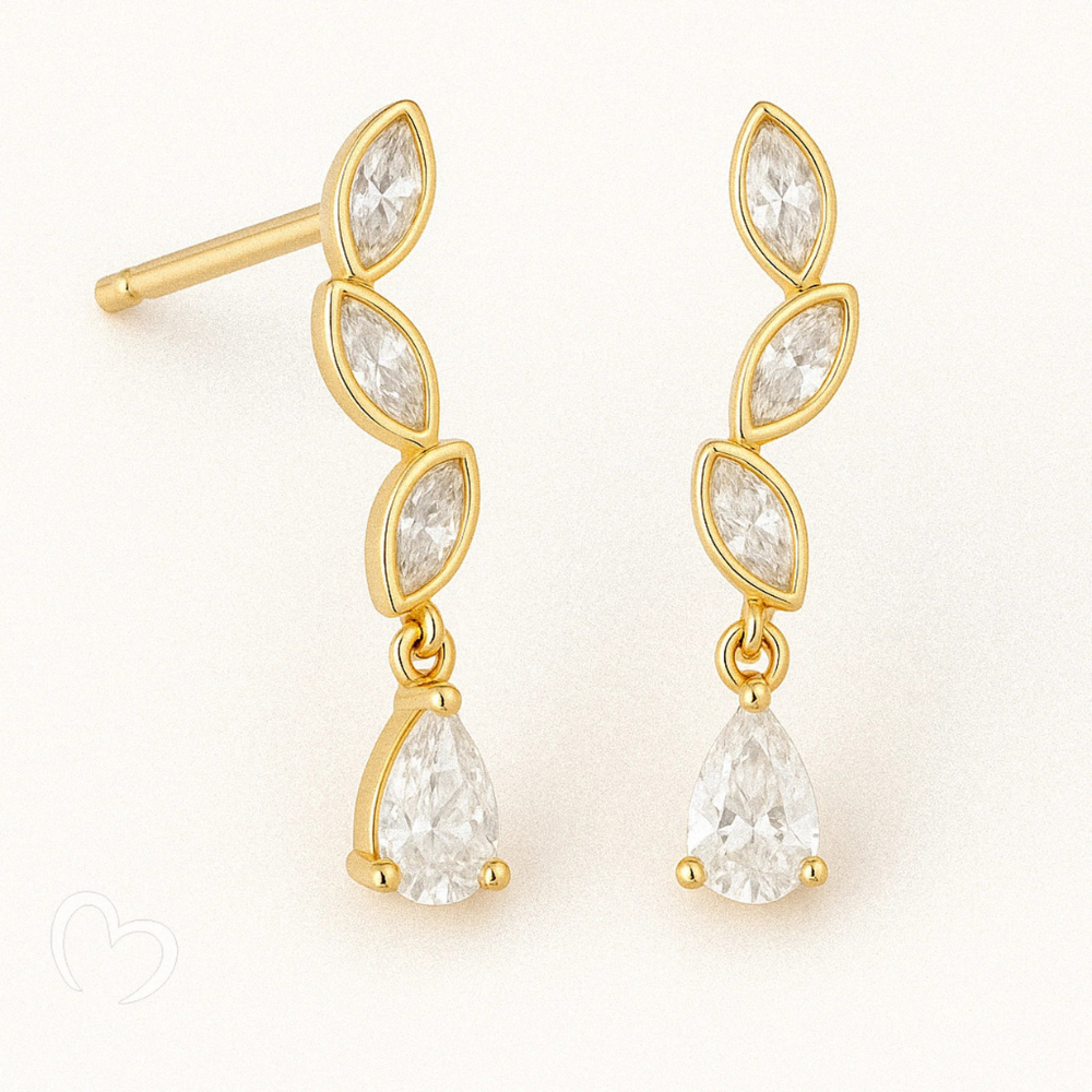 Tessa Vermeil Earrings - ThisandThatShoppe