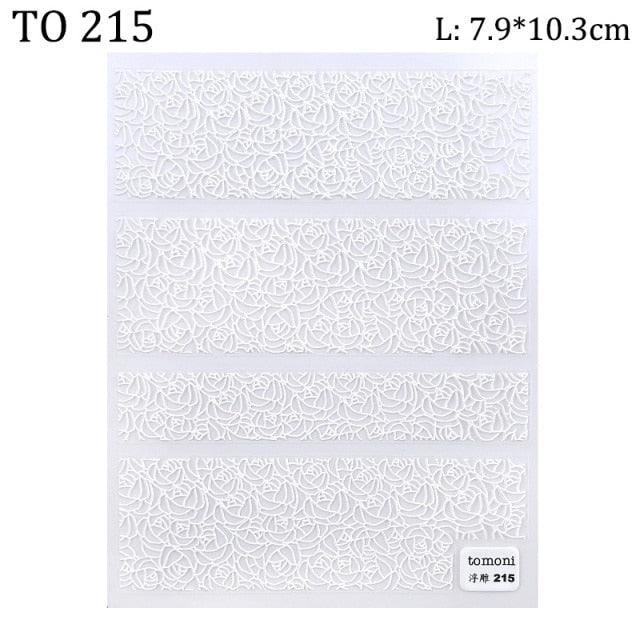 5D Sweater Nail Sticker Acrylic Engraved Winter Charm Designs Beauty Cloth Christmas Patterns Nails Art Decoration Tools Nail Art Stickers Decor Tip Transfer Nail Decals Sticker For Pretty Girl Self-Adhesive Nail Decals Designer Nail Stickers