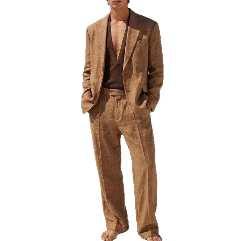 New Autumnwinter Retro-style Jacket And Trousers Set